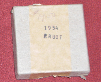 1954 Proof Set Box